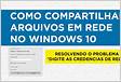 Remover credenciais de rede do Windows 10